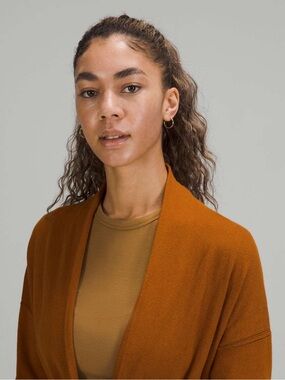 Lululemon Cotton-Cashmere Knit Wrap